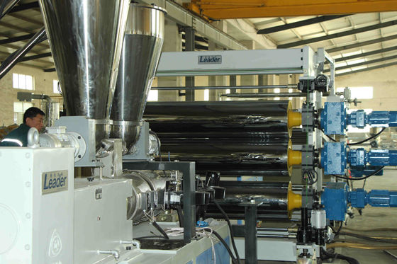 Soft Rigid PVC Sheet Making Machine By Conical Twin Screw Extruer
