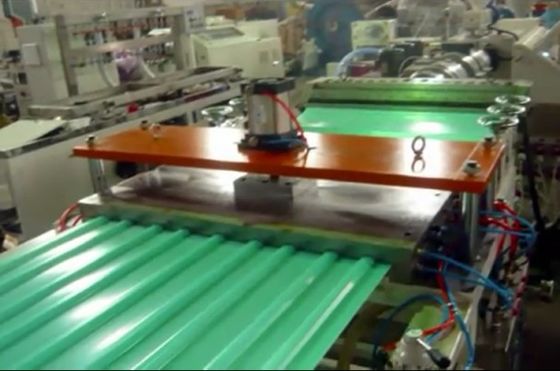 PVC ASA or PMMA  Roof Sheet Extrusion Line Glazed Tiles Extrusion Machine With Twin Screw Extruder